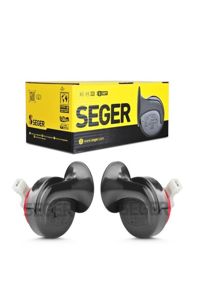 Seger -60B Salyangoz Korna 12V (Dadat),Kalın - İnce Ses Takım,Jpt Soket (Dacia,Reno,Citreon,Peugeot)