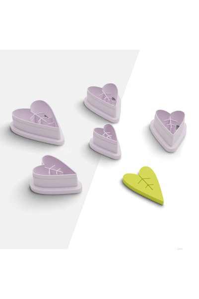 flament aşk Leaf Shaped Polymer Clay Mold, Earring Mold, Cookie Mold, Clay Cutter, No:1129