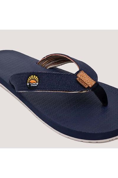 Vaneda Navy Blue Unisex Flip Flops 5515 - 40