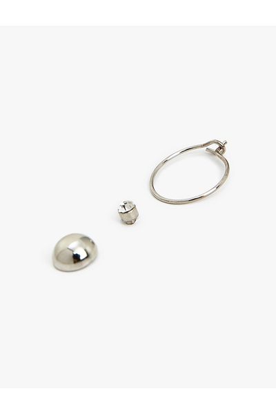 Koton Hoop Metallic Earring Set