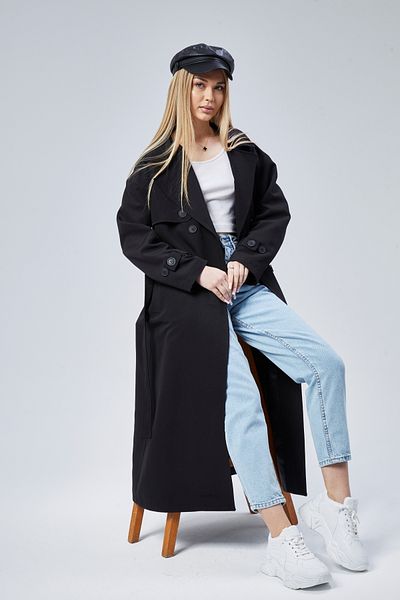 Bolivente Oversize Trench Coat with Windbreaker Detail