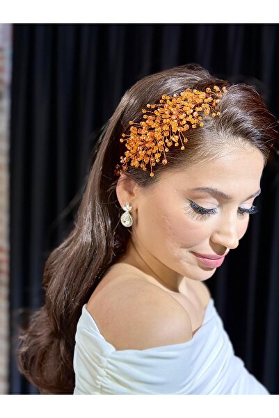 BEYOĞLU NİŞANTAŞI Crystal Beaded Bridal Wedding Henna Engagement Wedding Crow...