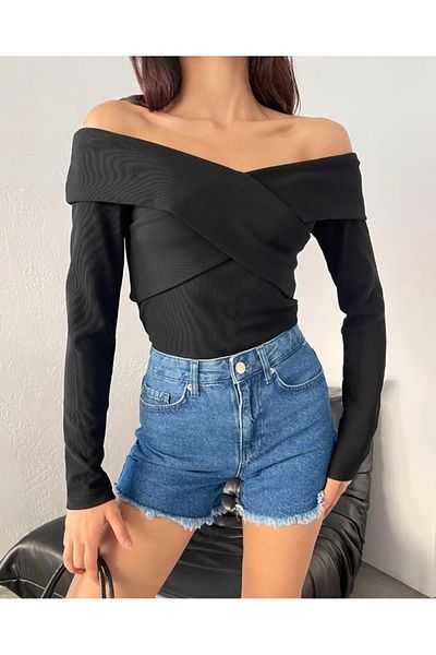winmoda GULER ÎNcrucișat BLUZ SAU BODY
