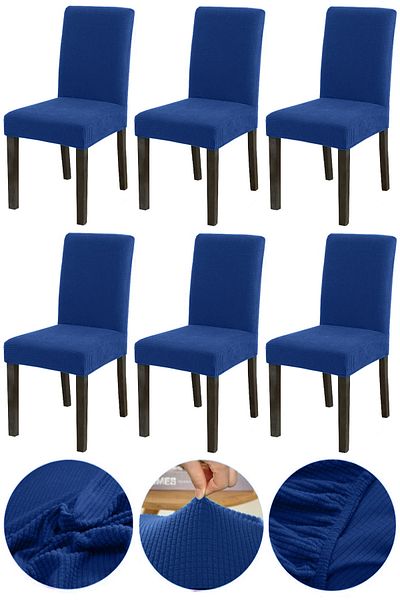 Bumedo Bamboo Nano Fabric Lycra Lavabil 6 Huse pentru scaune Huse pentru scaune din cauciuc (6 bucăți) - Ulei