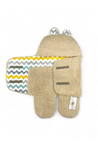Mayu Baby Collection Zigzag Desen Welsoft Dış Kundak 0-6 Ay Bebekler için