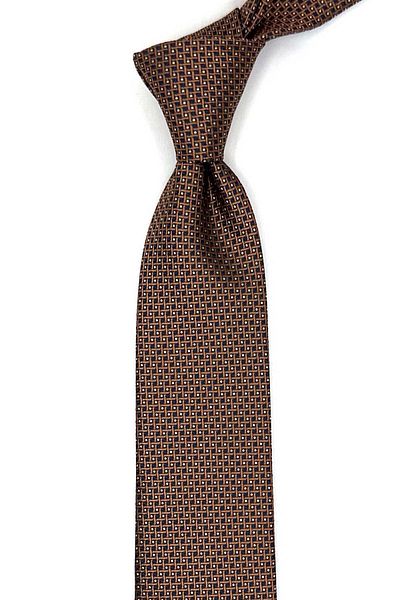 Kravatkolik Copper Dot Pattern Slim Tie Sk7964