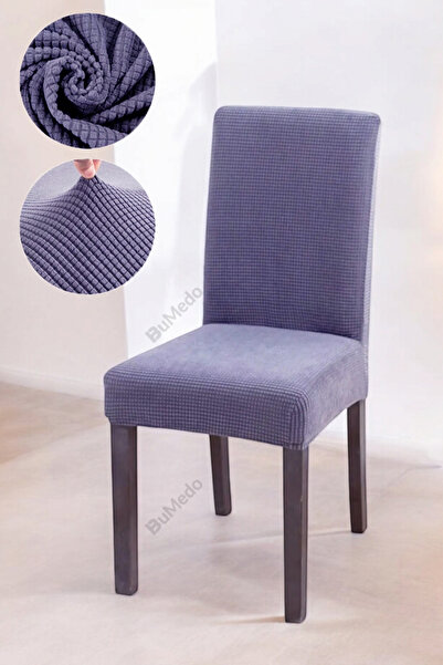Bumedo Bambu Nano Kumaş Likralı Yıkanabilir Sandalye Kılıfı Lastikli Tekli Sa...