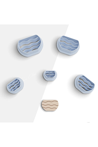 flament aşk Potted Shaped Polymer Clay Cutting Mold, Earring Mold, Jewelry Mo...