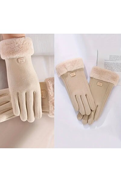 ZYK Store Kadınlar için Kalın, Sıcak Polar Astarlı, Dokunmatik Ekran Uyumlu K...