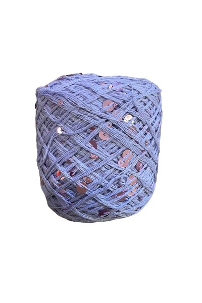 ÇİĞDEM YÜN İthal Pullu Eflatun Pamuk Merserize Hobi Örgü Ipi 100gr