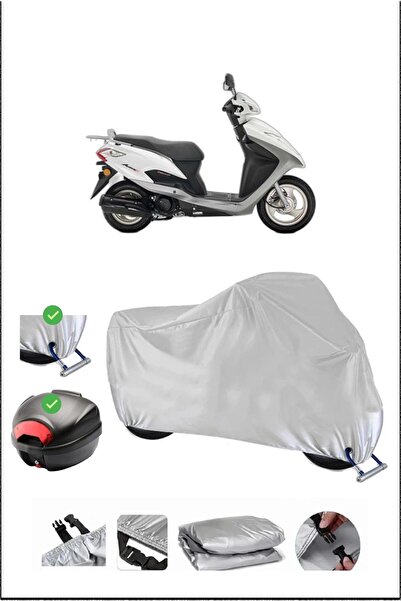 Breen HONDA ACTİVA-S ARKA ÇANTA KİLİT UYUMLU SU GEÇİRMEZ MOTOSİKLET BRANDASI-GRİ