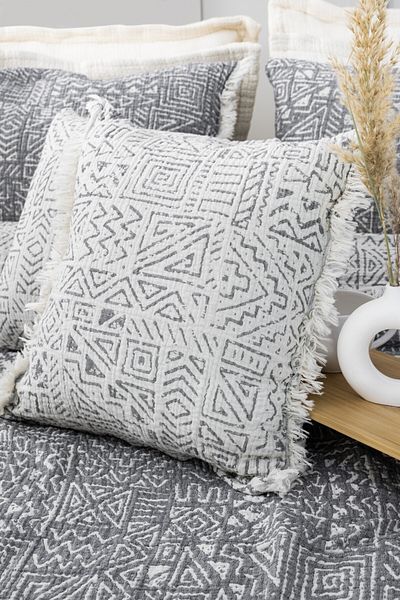 Meet MyNatural 100% Cotton Muslin Bedspread Double Sided Sofa Cover Double Pillowcase Set230X240 cm