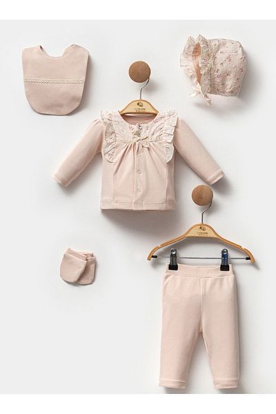 Cassiope 5-Piece Ribbon Hospital Discharge Set - Newborn 426400
