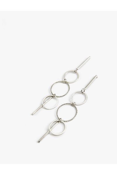 Koton Dangle Steel Earrings Geometric Shape