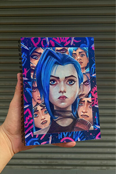 Ludios Jinx Arcane A5 Spiralli A5 Çizgisiz Tuale Kapaklı Hediyelik Defter (20...