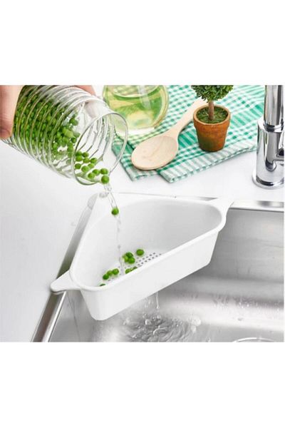 HB LİFE Fruit Vegetable Rice Washable Suction Cup Strainer Sink - Garbage Strainer Organizer