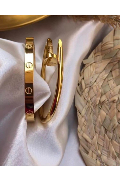 bellss accessory سوار ذهبي مزدوج