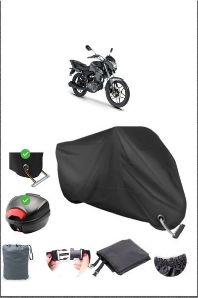 Breen Black Rks 125 R Rear Bag Lock Compatible Waterproof Canvas (Motorcycle)
