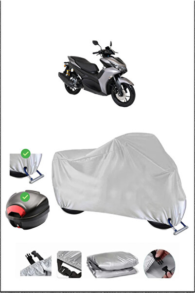 Breen RKS AROME125 ARKA ÇANTA KİLİT UYUMLU SU GEÇİRMEZ MOTOSİKLET BRANDASI-GRİ