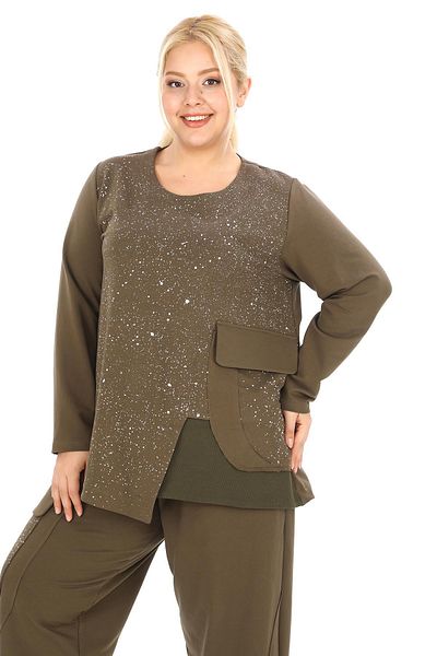 Zedd+ Plus 24581 Model Khaki Tunic