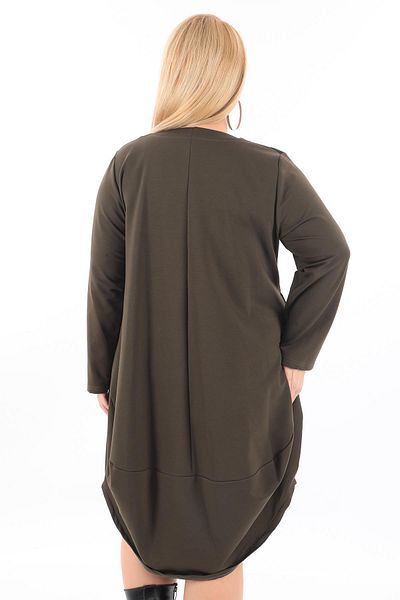 Zedd+ Plus Khaki Dress 22577