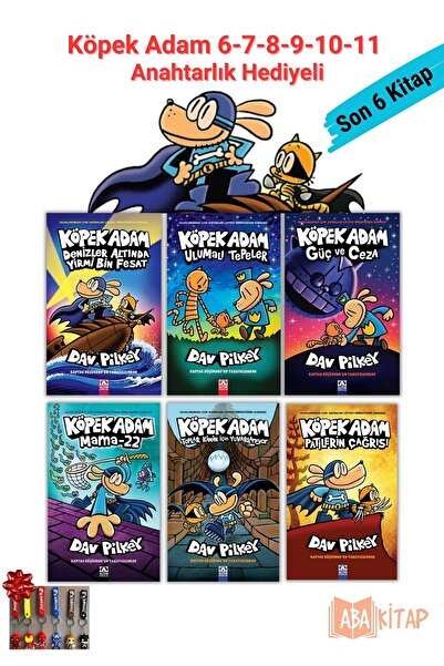 Altın Kitaplar Köpek Adam 6-7-8-9-10-11, Serinin Son 6 Kitabı, Dav PILKEY, An...