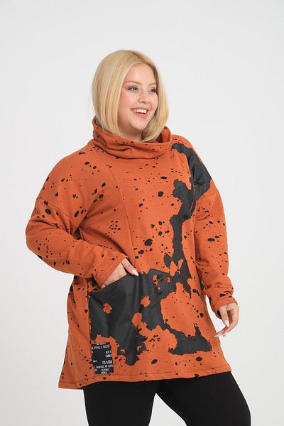 Zedd+ Plus 24599 Model Brick Color Tunic