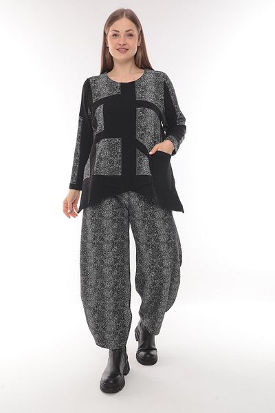 Zedd+ Plus Black Tunic - Model 23505