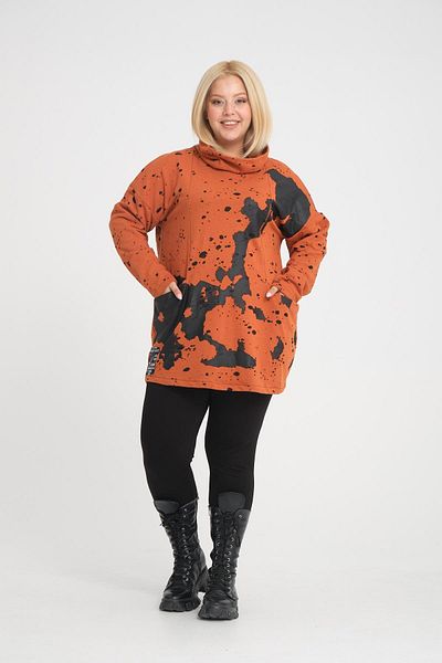 Zedd+ Plus 24599 Model Brick Color Tunic