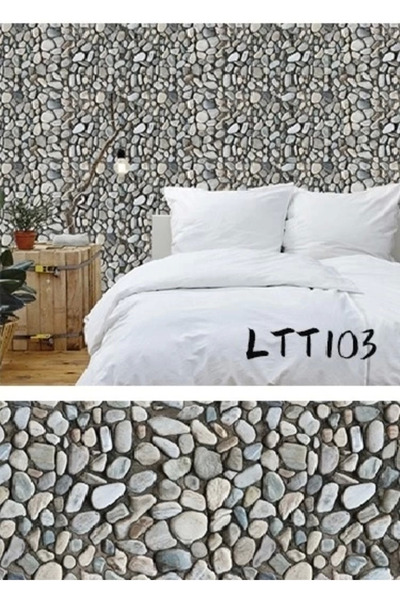 Epilons Çakıl Taşı Desenli Yapışkanlı Kaplama Kağıdı Büyük Boy 3 Metre