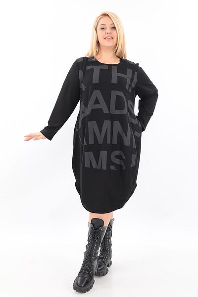 Zedd+ Plus Black Dress - 22577 Model