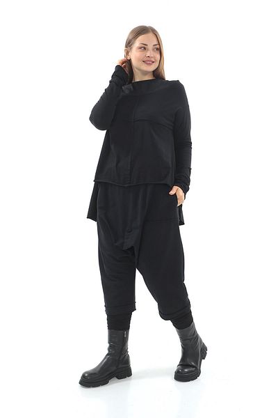 Zedd+ Plus Black Tunic - 23701 Model