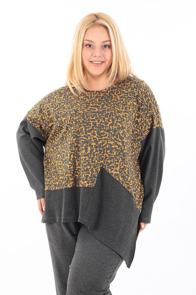 Zedd+ Plus 24541 Model Saffron Tunic