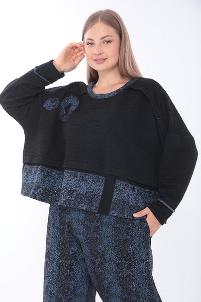 Zedd+ Plus 23511 Model Indigo Tunic