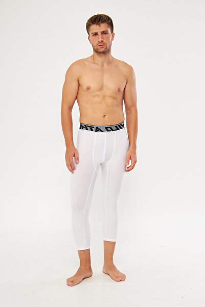 Wild Athletic Sports Basketball White 3/4 Sports Tights
