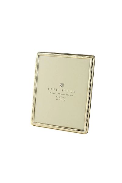 esdekor 20X25Cm Gold Metal Frame - Decorative Gift, Life Style Photo 1 Piece