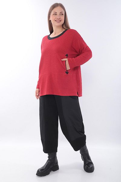 Zedd+ Plus Red Tunic - Model 23512