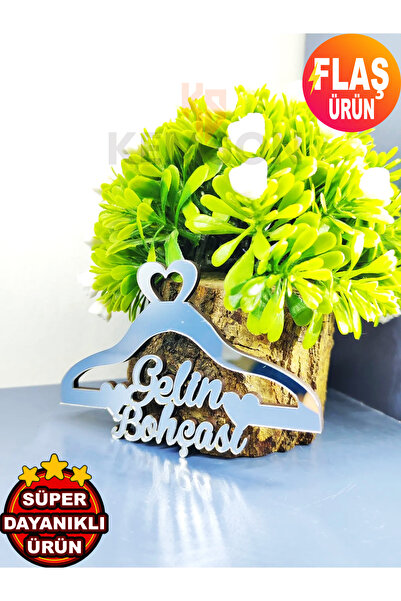 GİZEM SHOP Özel Tasarım Pleksi Gelin Bohçası Yazısı Bohça Süsü 8cm 10 ADET