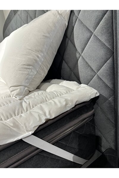 SAFYÜN Saf Yün Çift kişilik ped 100/200 2 kg saf merinos kuzu yünü