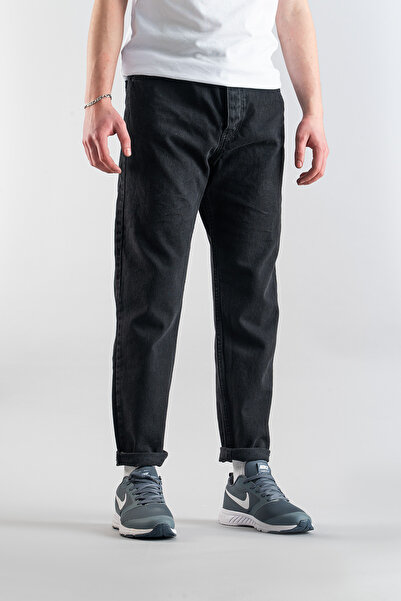 bombe Erkek Füme Straight Fit Jean Likralı Kot Pantolon Boyfrend Denim