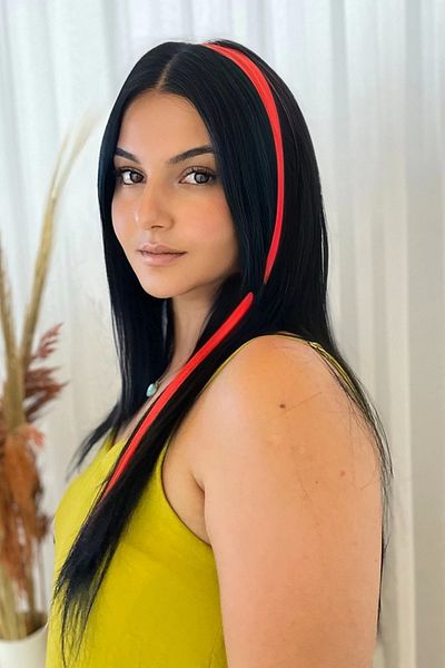 michaeller Snap Artificial Synthetic Hair 50 Cm Red