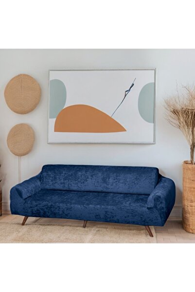 sabirehome Soft Washable Feather Stain-Repellent 3-Seater Elastic Velvet Sofa...