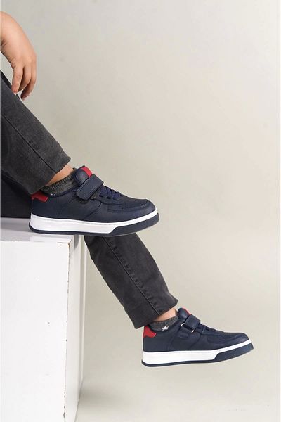 Chekich 1009 Prime Children's Shoes Navy Blue Red