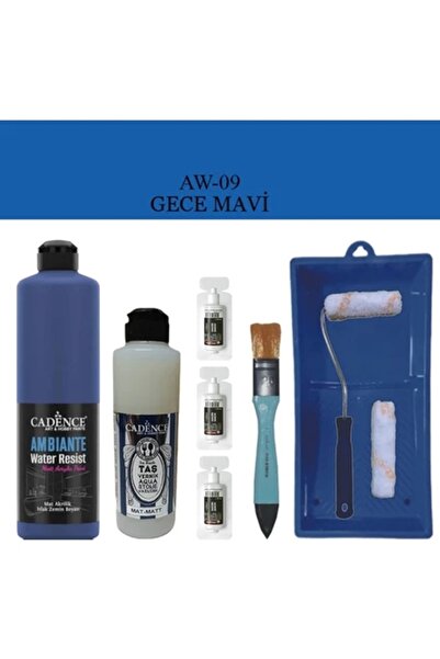 Cadence Boya Fayans Tezgah B-Ambiente Islak Zemin Aw-09 Gece Mavisi 500Ml Kat...