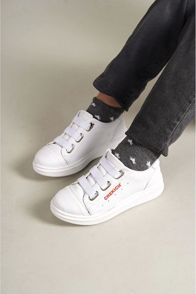 Chekich Pantofi pentru copii Montana White