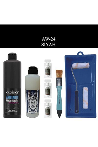 Cadence Boya Fayans Tezgah B-Ambiente Islak Zemin Aw-24 Siyah 500Ml Katalizör...