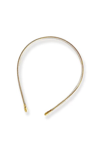 PRVT Antik Sarı Renk Metal Taç