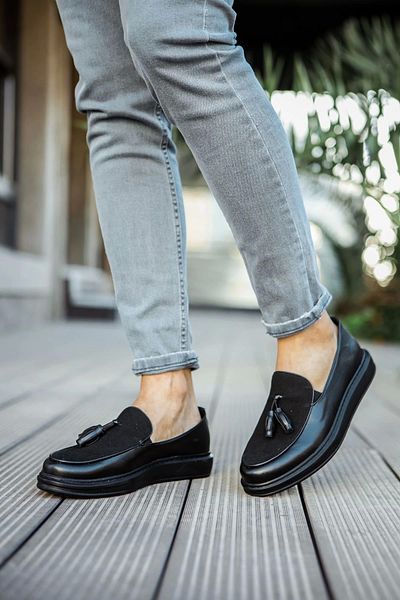 Chekich Loafer pentru bărbați - Kömen Ch002 Cst, Pantofi Pelle Black