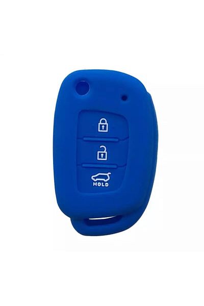 emii auto spare parts Hyundai I10 I20 Bayon Ix35 Elentra Bayon Tucson Θήκη κλειδιού σιλικόνης Switchblade Μοντέλο μπλε