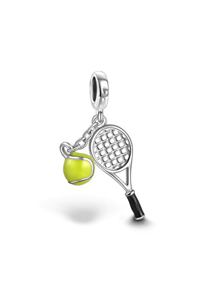 Fubena Tenis Raketi Ve Topu Sallantılı Charm